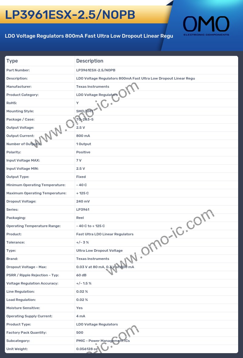 LP3961ESX-2.5/NOPB