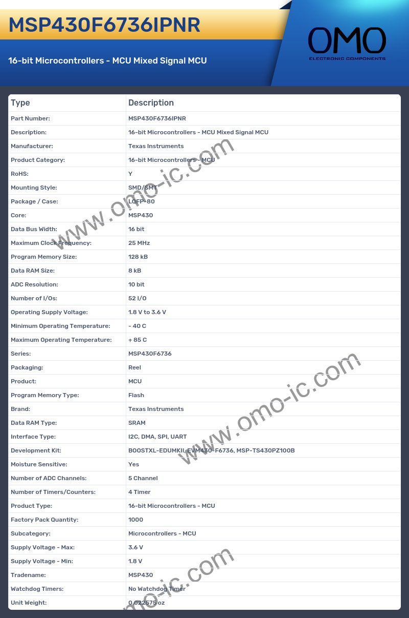 MSP430F6736IPNR