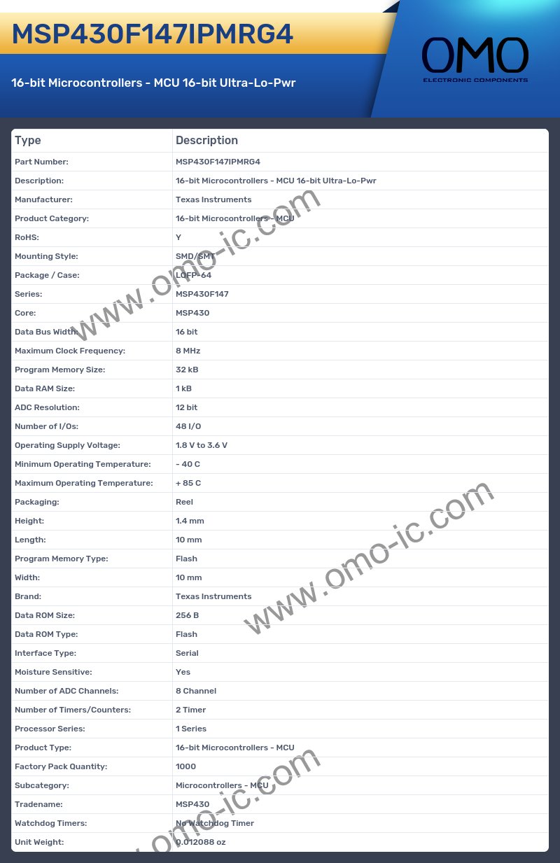 MSP430F147IPMRG4