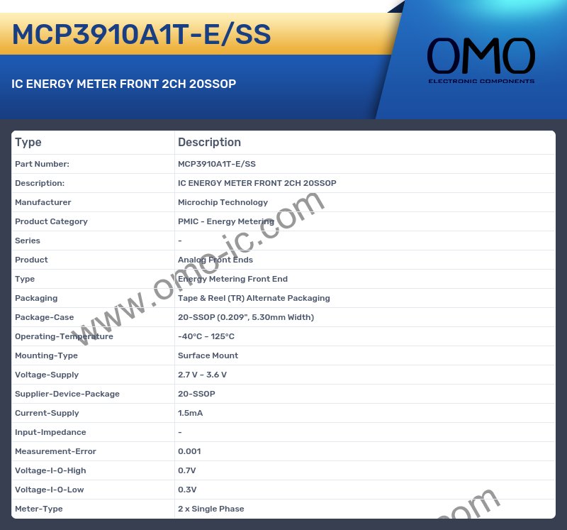 MCP3910A1T-E/SS