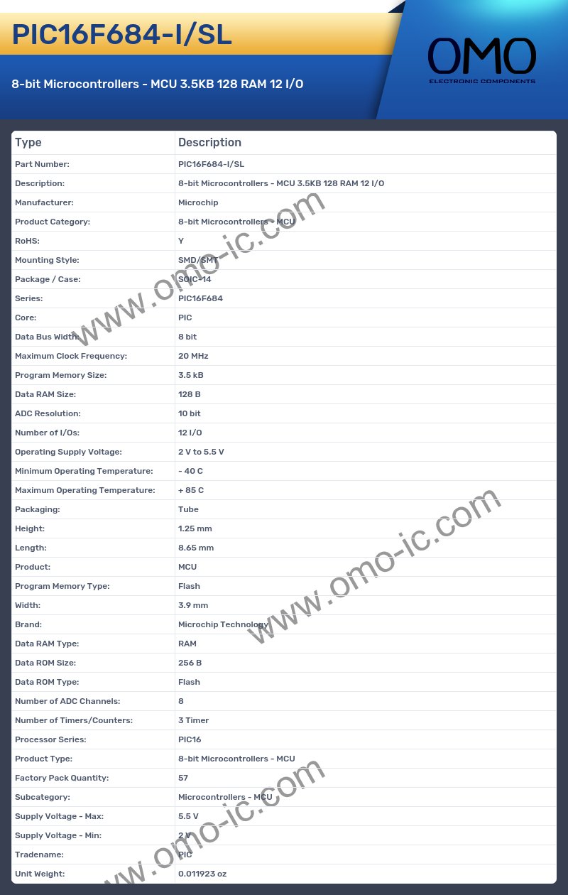 PIC16F684-I/SL