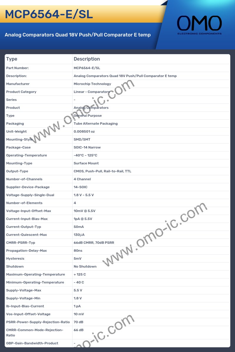 MCP6564-E/SL