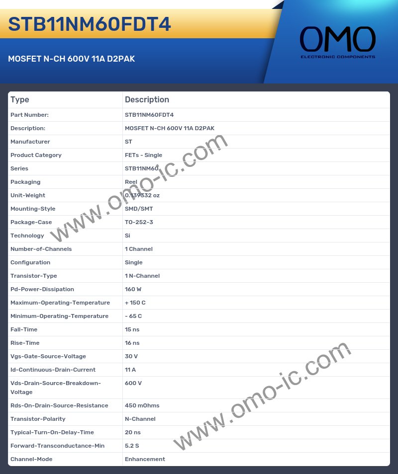 STB11NM60FDT4