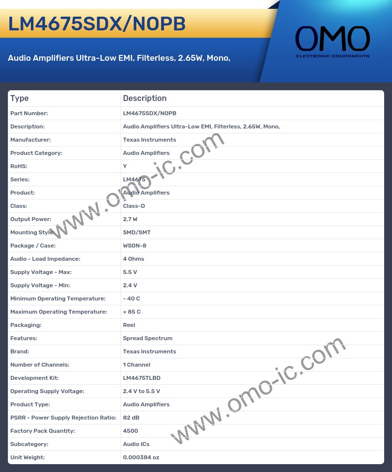 LM4675SDX/NOPB