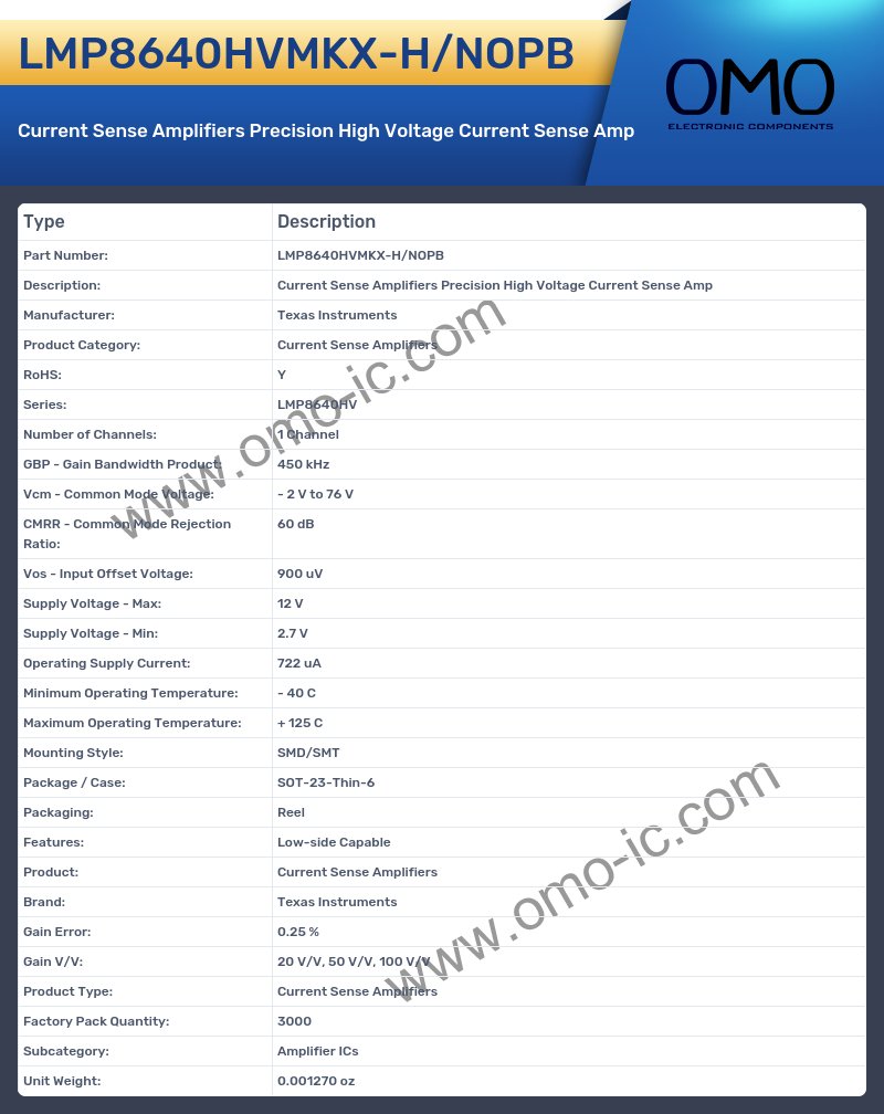 LMP8640HVMKX-H/NOPB