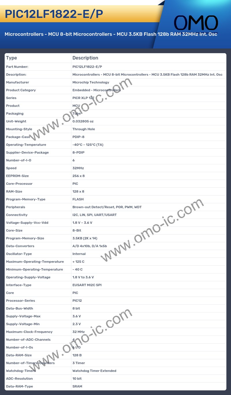 PIC12LF1822-E/P