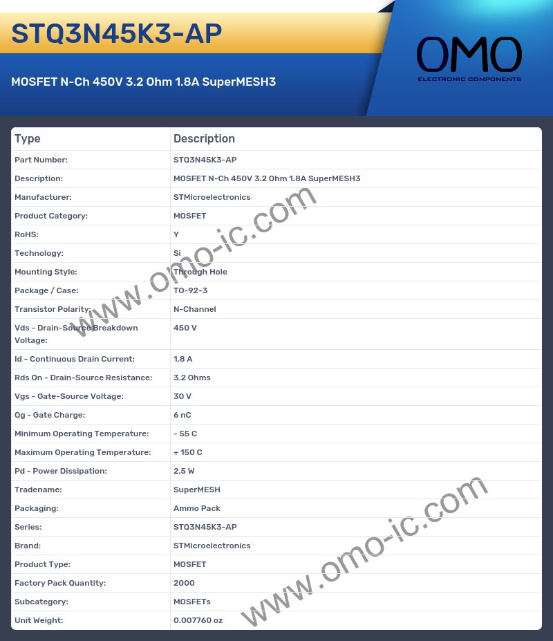 STQ3N45K3-AP