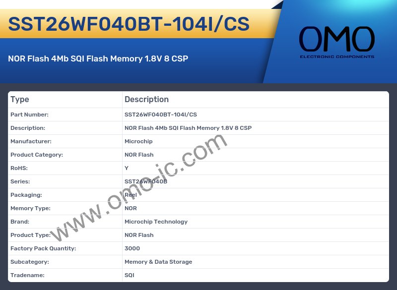 SST26WF040BT-104I/CS