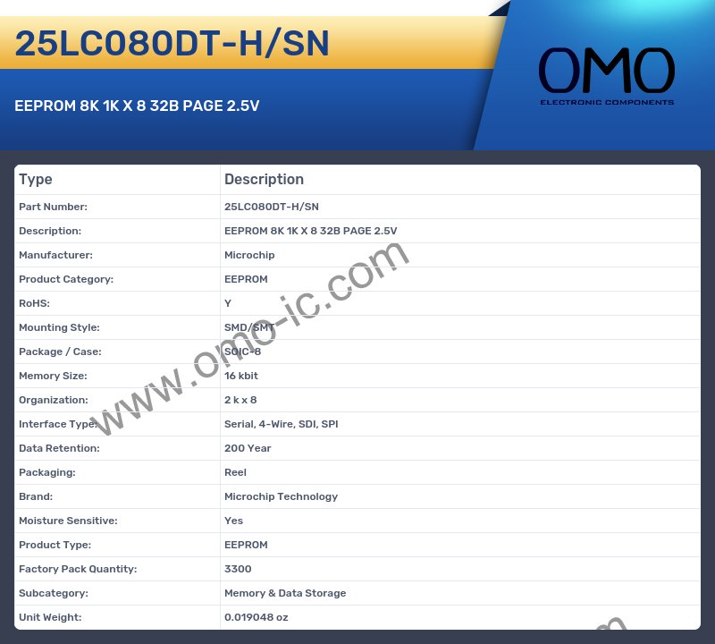 25LC080DT-H/SN