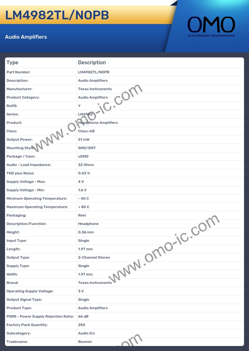 LM4982TL/NOPB
