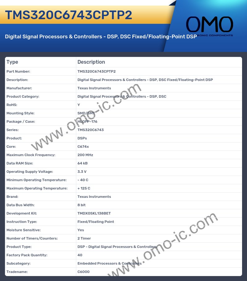 TMS320C6743CPTP2