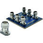 Solderless RF LiteTouch PCB Connectors